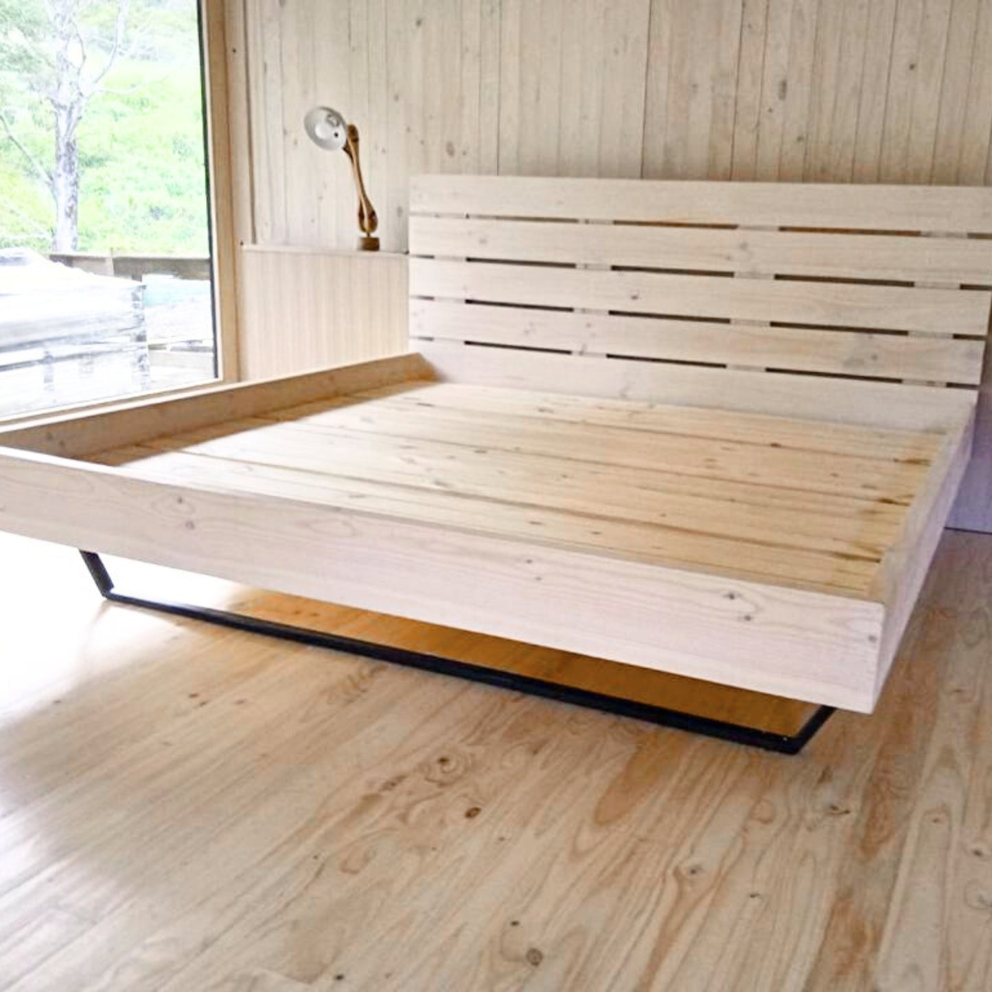 Cama RËFËL Albayalde Base Negra