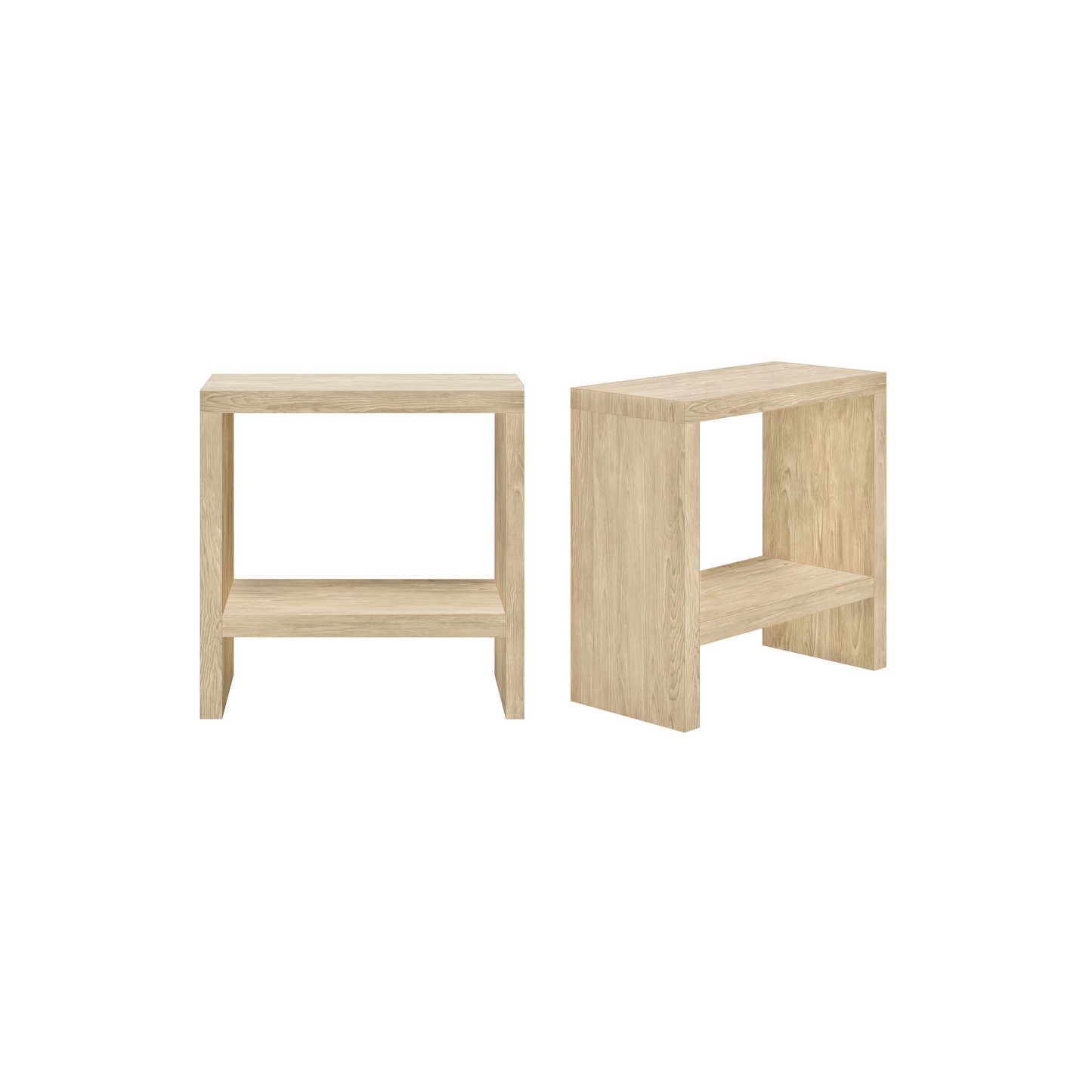 Pack Dormitorio OMI Natural - Incluye Cama + 2 Veladores