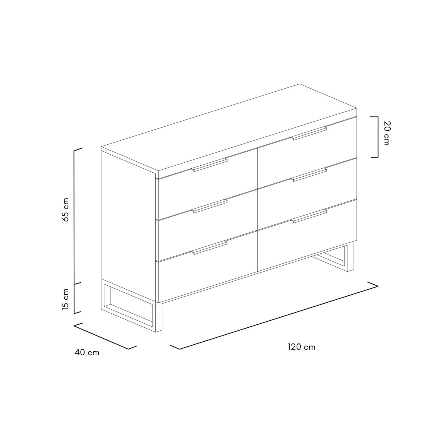Pack Dormitorio RËFËL - Incluye Cama + 2 Veladores + Cómoda