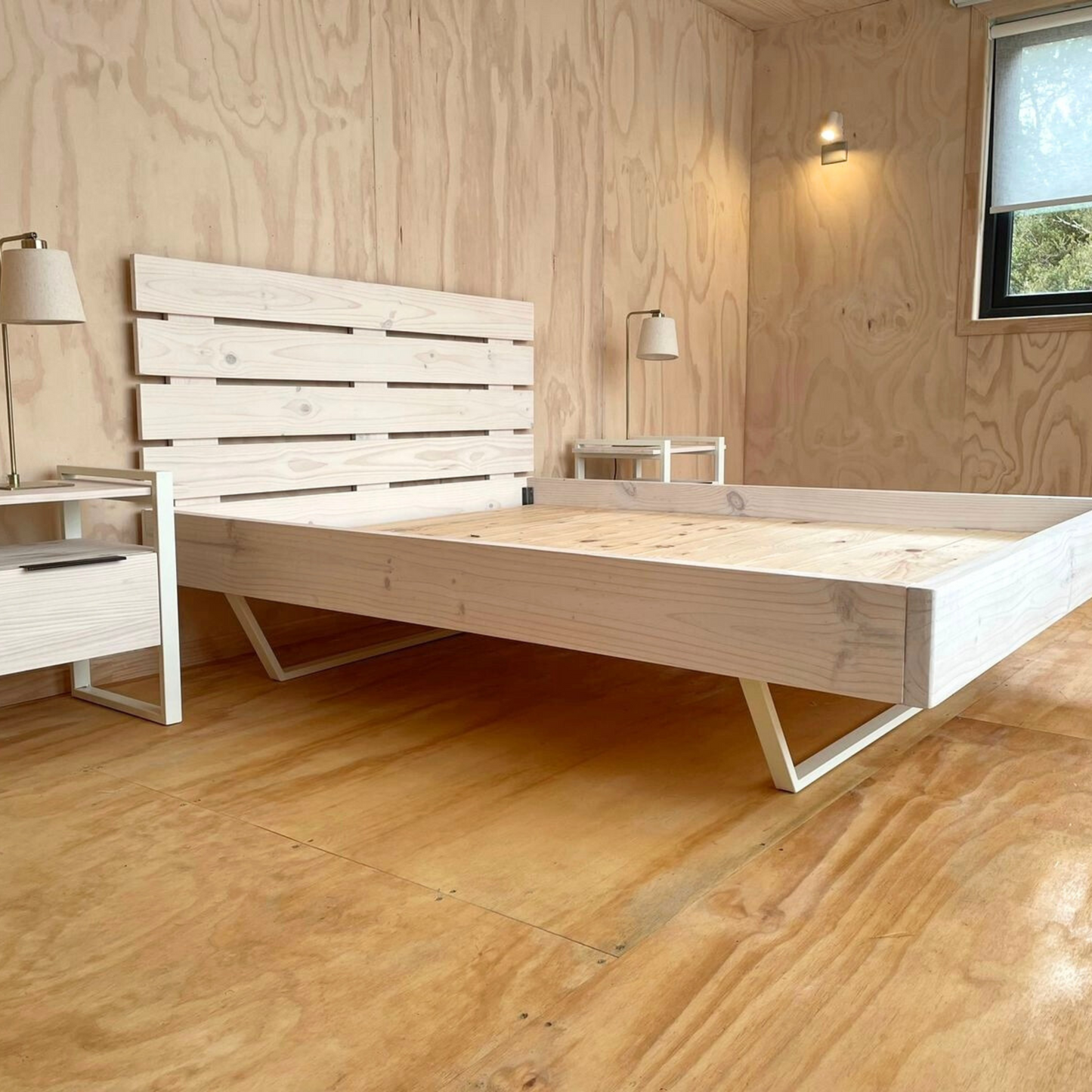 Cama RËFËL Albayalde Base Blanca
